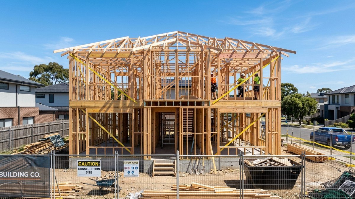 Melbourne Double Storey Timber Frame Stage Building Inspection